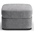 Modern Jessica Pouf: 3 Color Options 3D model small image 3