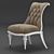 Sleek Carleton Chair by Schnadig 3D model small image 1