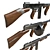 Classic Vintage Rifle Gun 3D model small image 4