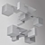 Geometric LED Ceiling Lights: Jules (Set of 5) 3D model small image 4