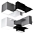 Geometric LED Ceiling Lights: Jules (Set of 5) 3D model small image 6