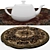 Versatile Round Rugs Set 3D model small image 4