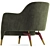 Sleek Molteni Armchair: Modern Design 3D model small image 3