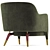 Sleek Molteni Armchair: Modern Design 3D model small image 4