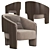 Marelli Chloe: Sleek and Stylish Armchair 3D model small image 2