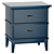 Manhattan Grey-Blue Bedside Table 3D model small image 1