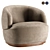 Sleek Orbit Armchair: Perfect for Modern Spaces 3D model small image 1