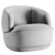 Sleek Orbit Armchair: Perfect for Modern Spaces 3D model small image 3