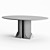Modern Italian Marble Dining Table 3D model small image 4