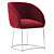 Sleek Millennial Chair: MILLY_by_Vigano 3D model small image 2