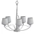 Elegant Flora 5 Arm Chandelier 3D model small image 2