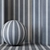 3-Color Oxford Stripe Charcoal 4K Wallpaper 3D model small image 1