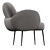 Bonnie Velvet Accent Armchair: Elegant & Comfortable 3D model small image 4