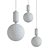 Modern Glass Ball Pendant Light 3D model small image 2