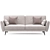 Cozy Edinburgh Beige Sofa Bed 3D model small image 1