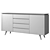 Nottingham Sideboard with Ceramic Top 3D model small image 7