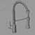 Modern Style Kitchen Faucet with Flex Hose 3D model small image 6