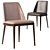 Grace Poliform Chair: Elegant Design, Solid Wood Base 3D model small image 6