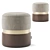 Edson Pouf: Stylish & Versatile Modern Ottoman 3D model small image 2