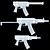 Classic Uzi Firearm, Vintage 2016 3D model small image 5