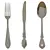 Elegant Crockery Cutlery Set 3D model small image 2