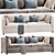 Modern Straight Sofa: Sleek and Stylish 3D model small image 1