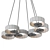 Golden Glow: Contemporary Suspension Light 3D model small image 2