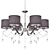 Elegant MW-Light Federica Chandelier 3D model small image 2