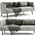 Kaiwa Contemporary Sofa - Modern Design, V-Ray Render (3Ds Max 2013) 3D model small image 1