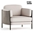 Elegant SHELLEY Armchair: Exceptional Design & Comfort 3D model small image 1