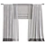 Title: Stylish 970 Curtain 3D model small image 1