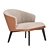 Nelly Armchair: Stylish and Comfortable 3D model small image 3