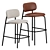 Sleek Aloa Bar & Counter Stools 3D model small image 1