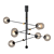 Modern Designer Base Roof Pendant Light 3D model small image 2