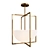 Vintage Brass Pendant Light 3D model small image 1