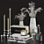 10-Piece Decorative Set: Plant, Marshall Speaker, Glass, Book, Sculpture 3D model small image 5
