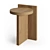 Versatile Taco Stool: Oak & Walnut 3D model small image 2