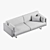 Elegant Alato Sofa: Comfort Redefined 3D model small image 3