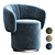 Sleek KIDMAN Easy Chair: Stylish Design & Comfort 3D model small image 1