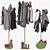 Rexite Sioux Coat Rack: Stylish and Functional 3D model small image 3