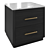 Zara Elegant Bedside Table 3D model small image 1