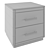 Zara Elegant Bedside Table 3D model small image 3