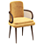 Elegant Blakey Dining Chair 3D model small image 1