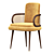 Elegant Blakey Dining Chair 3D model small image 3