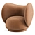 Modern Comfort: Rico Swivel Lounge Chair 3D model small image 1