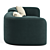 Baxter Clara: Stylish & Modular Sofa 3D model small image 2