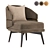 Elegant Billy Armchair: Modern Design and Comfort 3D model small image 2