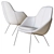 Modern Dot Armchair by Tacchini 3D model small image 4