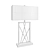 Gold Square Table Lamp: Claudia Modern, Stylish & Elegant 3D model small image 2