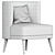 Key West Luxe Armchair: Modern, Elegant, and Comfortable 3D model small image 8